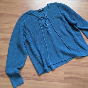 DO+BE Lace Up Sweater